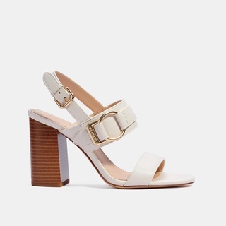 Giày Sandal Nữ Gót Vuông Co.ach Dáng Cực Sang