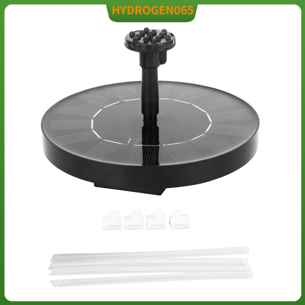 Hydrogen065 Máy bơm đài phun năng lượng mặt trời 1.2W 7V Đài nước với 6 vòi khác nhau 4 thanh đỡ cho bể cá trong vườn Hồ bơi