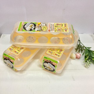 Khay đựng trứng 10 ngăn có nắp đậy Nhật bản