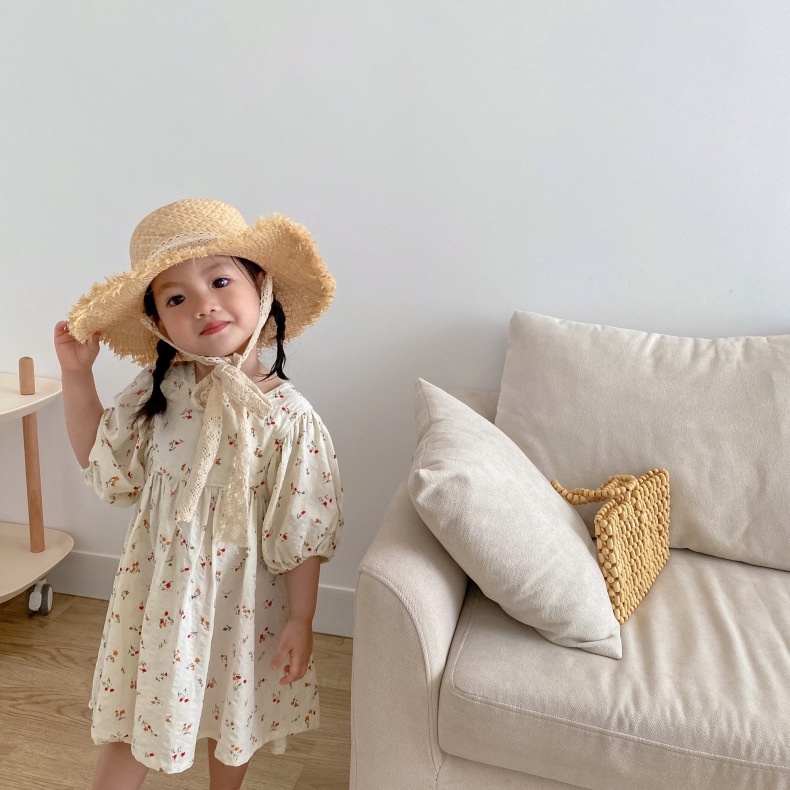 Váy hoa nhí Vintage cho bé V04