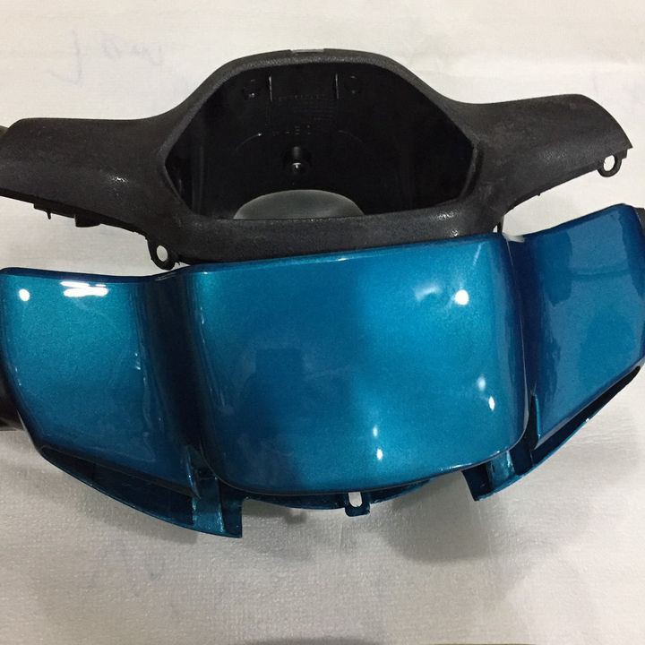 Ốp đầu + Gáy đen xe Wave Thái , Wave 110 Màu Xanh Ngọc   Loại 1 bóng Phanh cơ , nhựa ABS siêu đẹp - A2921