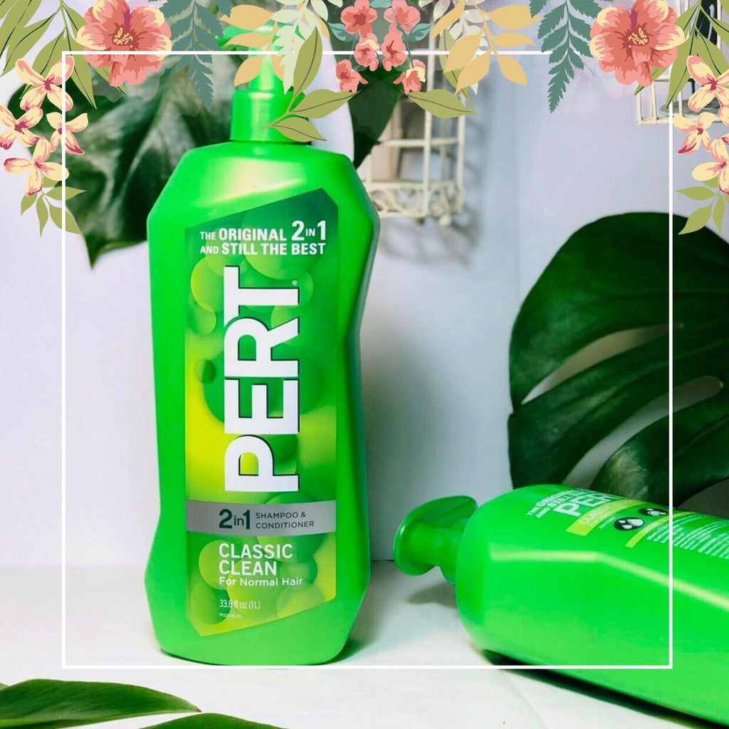 DẦU GỘI VÀ XẢ PERT 2 IN 1 PLUS CLASSIC CLEAN 1L MỸ