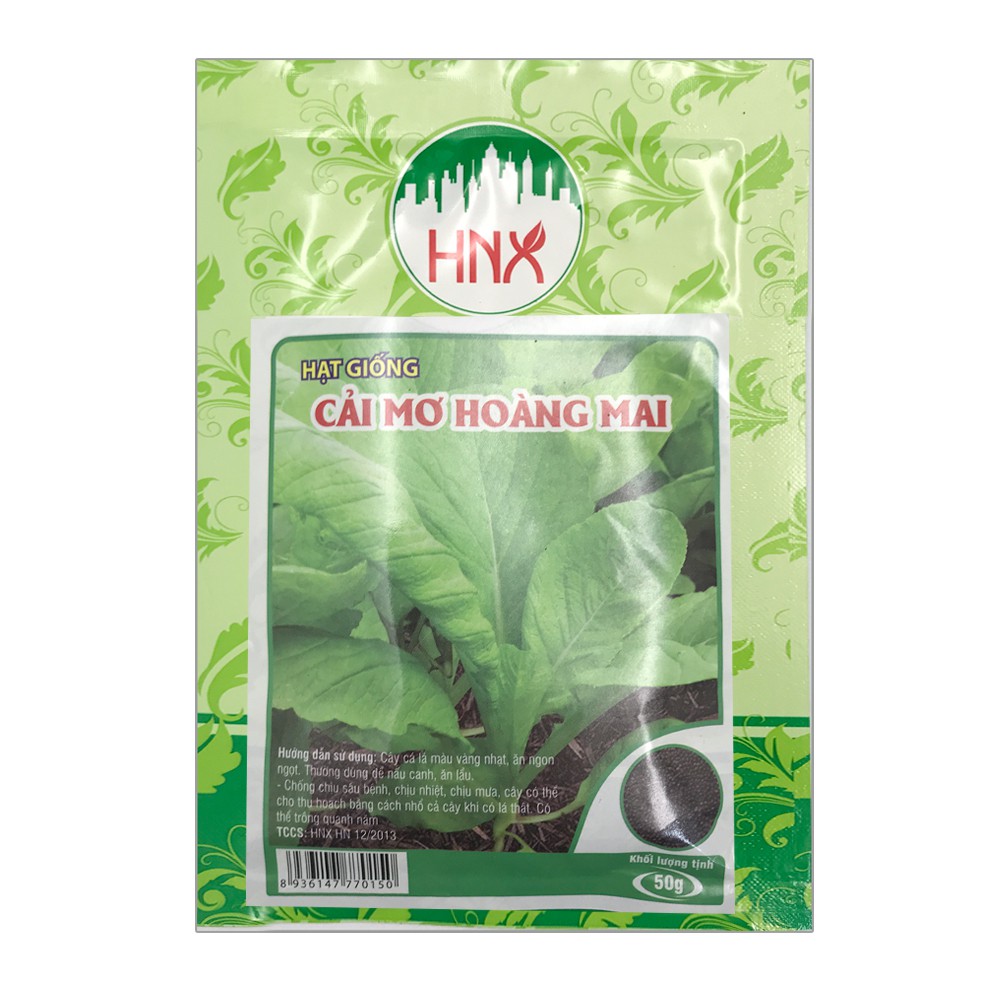 Hạt Giống Rau Cải Mơ Hoàng Mai (gói 20g, 50g)