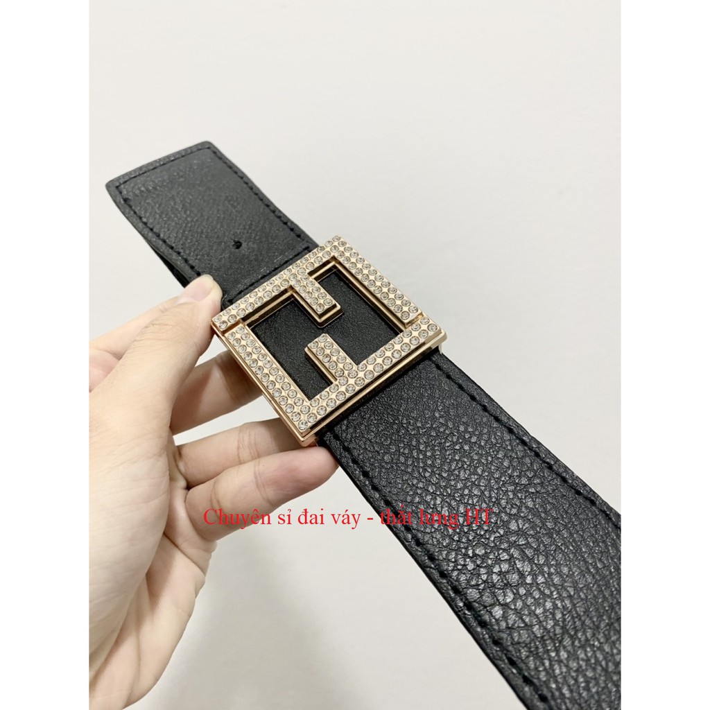 Đai váy F VUÔNG đá 4cm K33