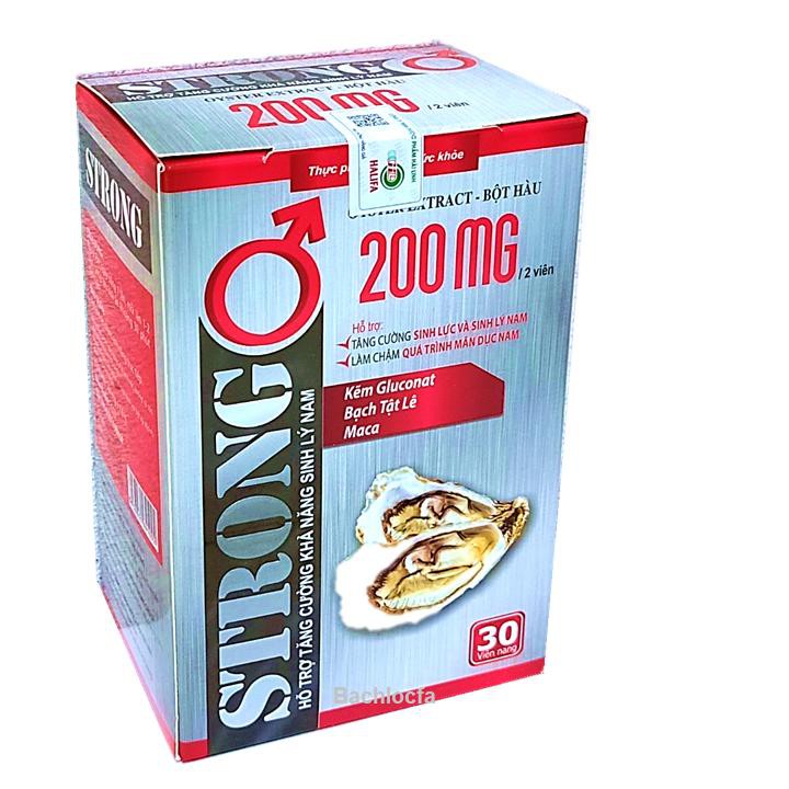 Hàu Biển Strong Oyster Extract - Bổ Thận, Tráng Dương, Tăng Cường Sinh Lý-Hộp 30 Viên