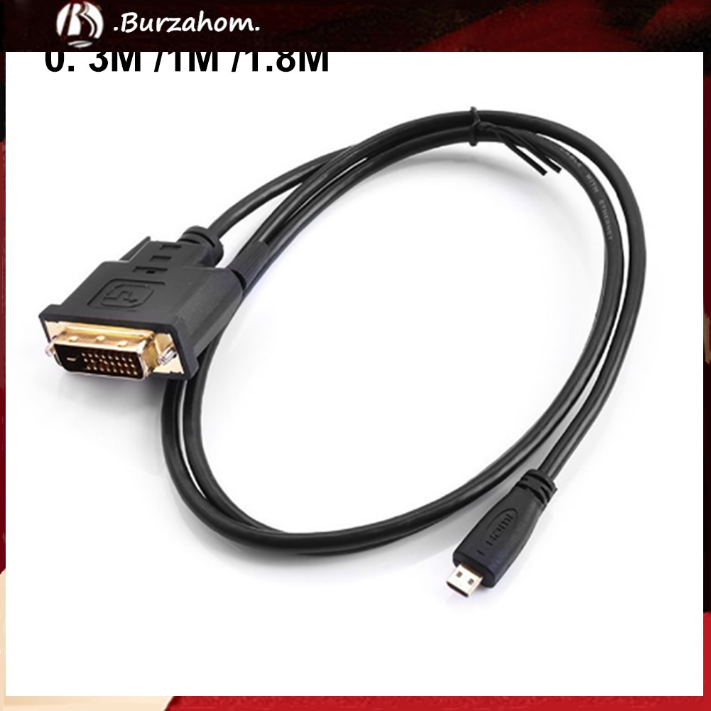 Dây cáp chuyển đổi Micro HDMI sang DVI 24 + 1pin mạ vàng cho HDTV