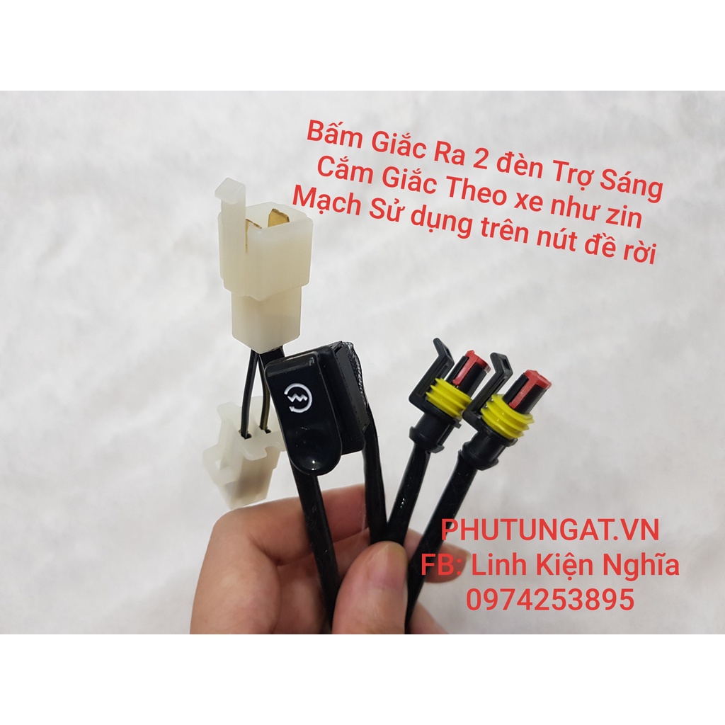 Mạch Passing Đèn Trợ Sáng Xe Sonic Sử dụng trên nút đề rời Bấm Sắn Giắc Cắm Như Zin Bảo Hành 12 Tháng