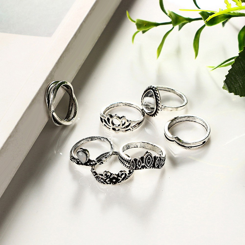 Bộ NhẫN Midi NhiềU KiểU DáNg Xinh XắN