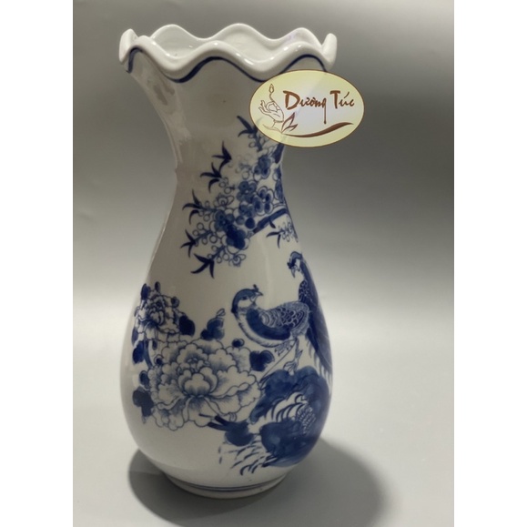 Bình Hoa (Song Phụng) Gốm Sứ Bát Tràng