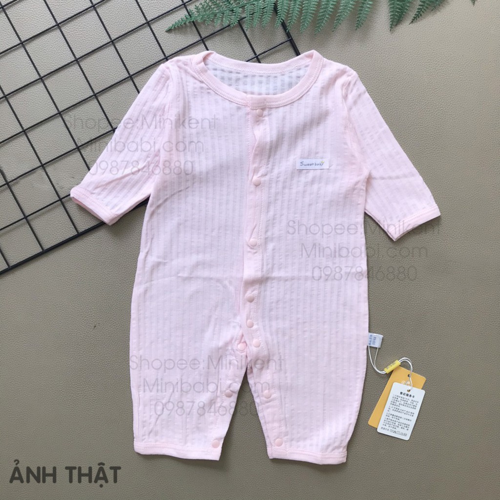 Body Dài Tay, Bodysuit Pure Cotton Mềm Mại, Siêu Thoáng Khí, Thấm Hút Mồ Hôi, Siêu Nhẹ | 1-12 Tháng