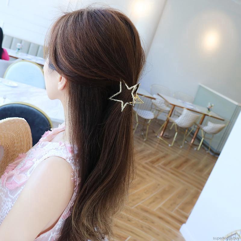 Kẹp tóc kim loại mạ vàng thời trang cho nữ