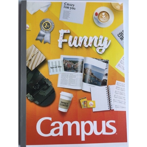 Tập vở kẻ ngang Campus Gift 200 trang: 1 cuốn.