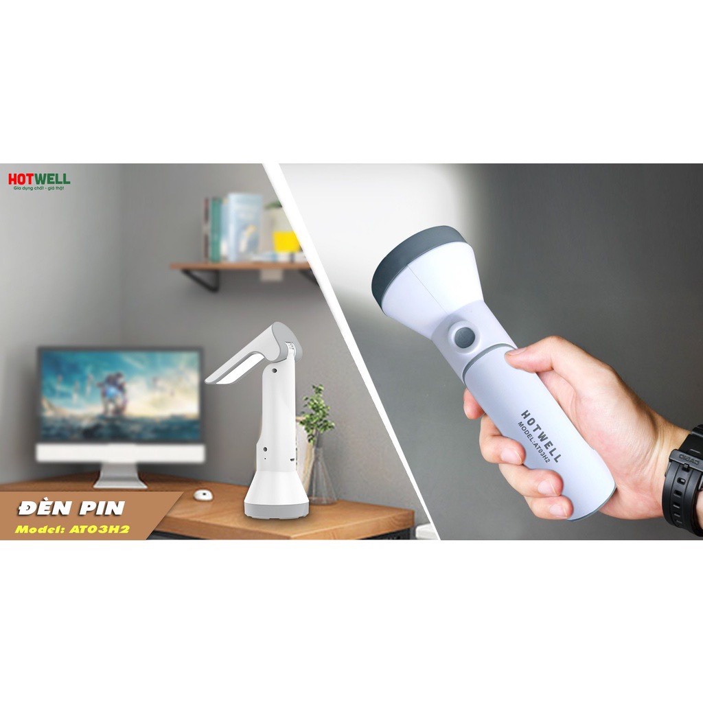Đèn pin cầm tay Hotwell AT03H2- Hàng chính hãng , full hộp , nguyên seal