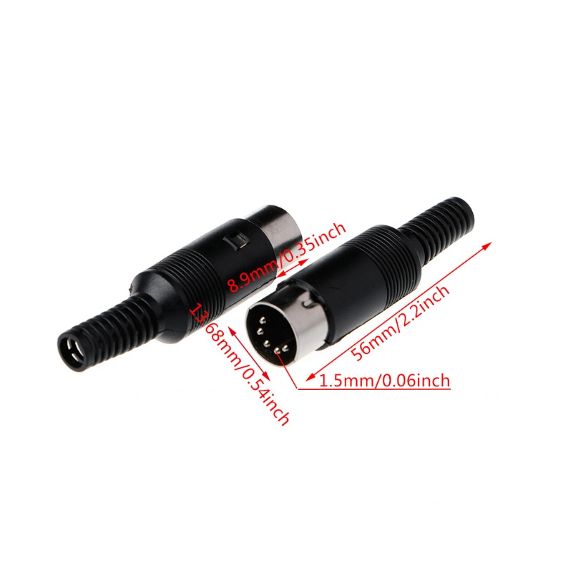 Set 3 Đầu Nối Dây Cáp 5 Pin Với Tay Cầm Nhựa Tiện Dụng