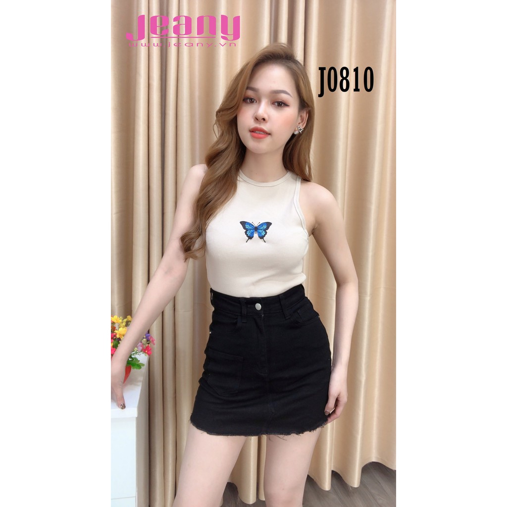 Áo Thun Ba Lỗ Thêu Bướm J0810 - Jeany