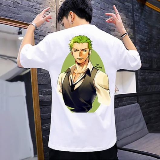 Áo One Piece Zoro ATT-015, Áo thun Anime Manga One Piece Monkey D. Luffy Unisex Nam Nữ