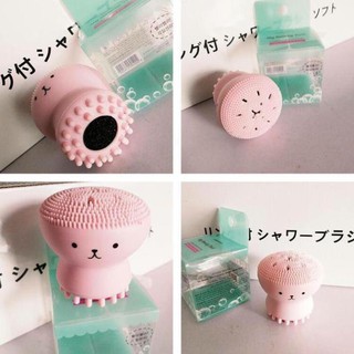 Bộ 3 Cọ Rửa Mặt Massage 2 Đầu Bạch Tuộc, Đồ Rửa Mặt Silicon Giúp Hạn Chế Lỗ Chân Lông Da Sạch Mịn