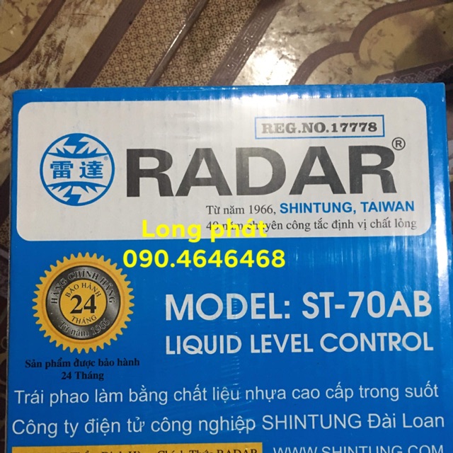 Phao Điện RADAR cho bồn nước ( loại 1)