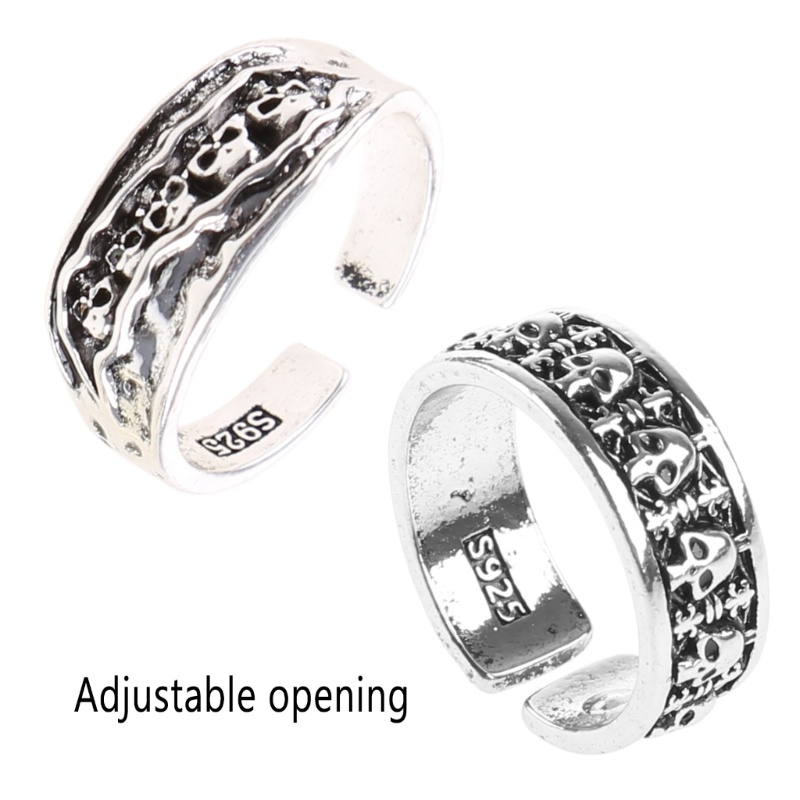 Nhẫn Hình Đầu Lâu Phong Cách Gothic