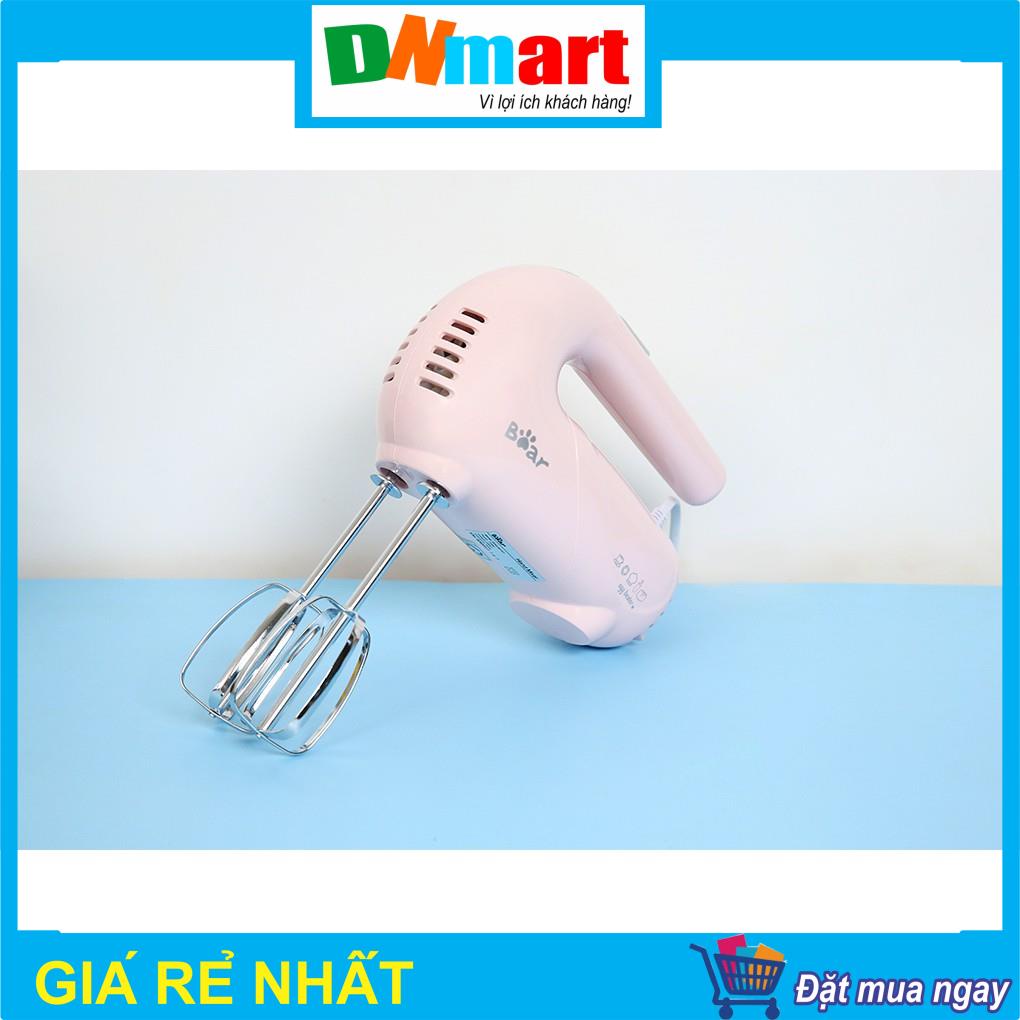 Máy đánh trứng Bear DDQ-A01G1 - Thiết bị gia dụng, màu trắng và hồng, 780g