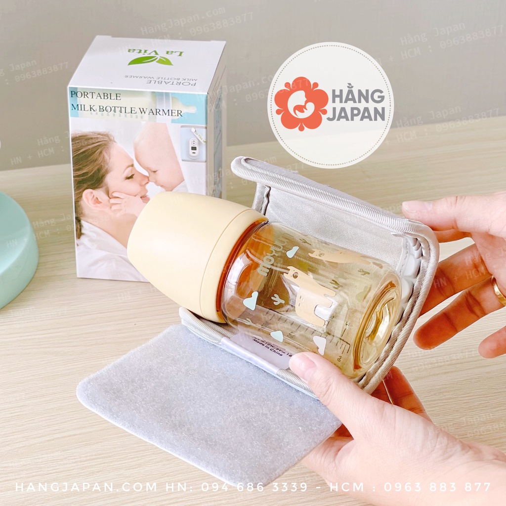 Túi hâm -ủ bình sữa di động thông minh - máy ủ hâm bình sữa sạc bằng USB -LAVITA
