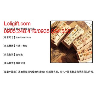 BỘ CON DẤU GỖ DIY 12 KÍ TỰ