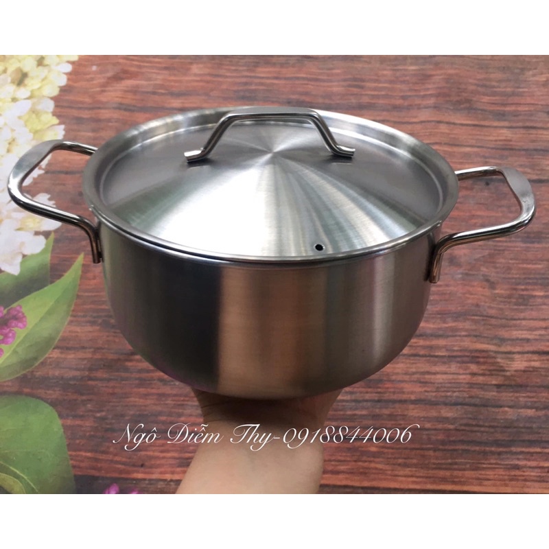 Nồi inox 16cm nhỏ xinh