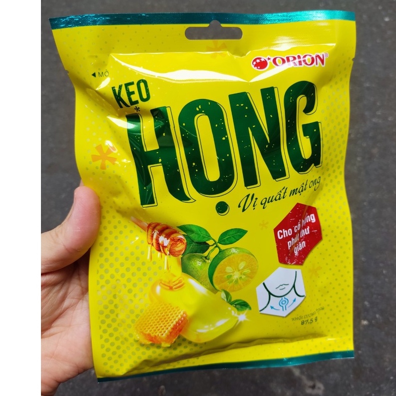 Kẹo HỌNG vị Quất Mật Ong/gừng mật ong Orion gói 87,5g