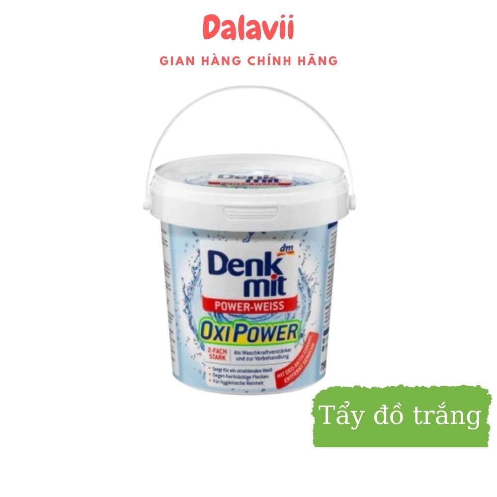 Bột giặt tẩy trắng quần áo Denkmit Oxi Power Weiss 750g