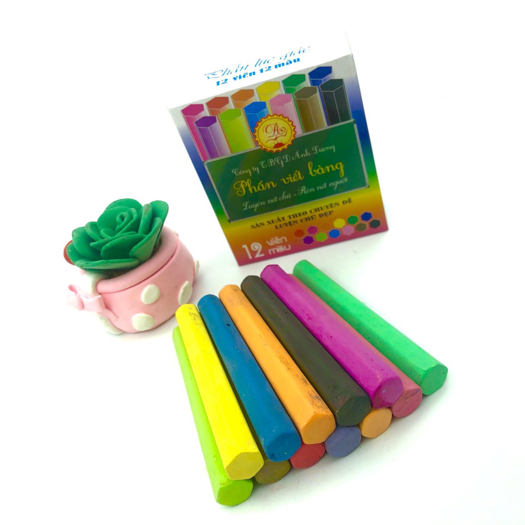Phấn màu viết bảng I Phấn lục giác Ánh Dương