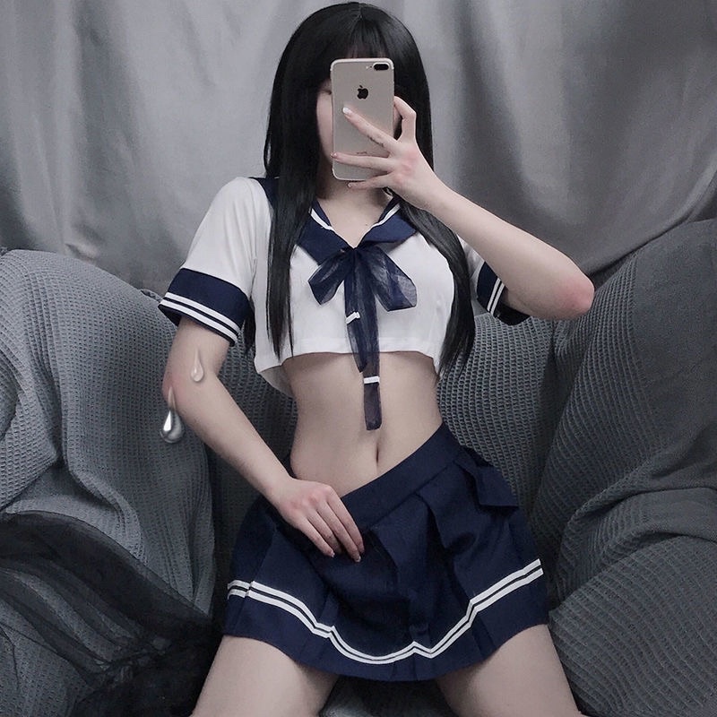 【1205】Cosplay Học Sinh Sexy - Đồ Lót Cosplay Học Sinh - Set đồ ngủ cosplay học sinh thắt cavat