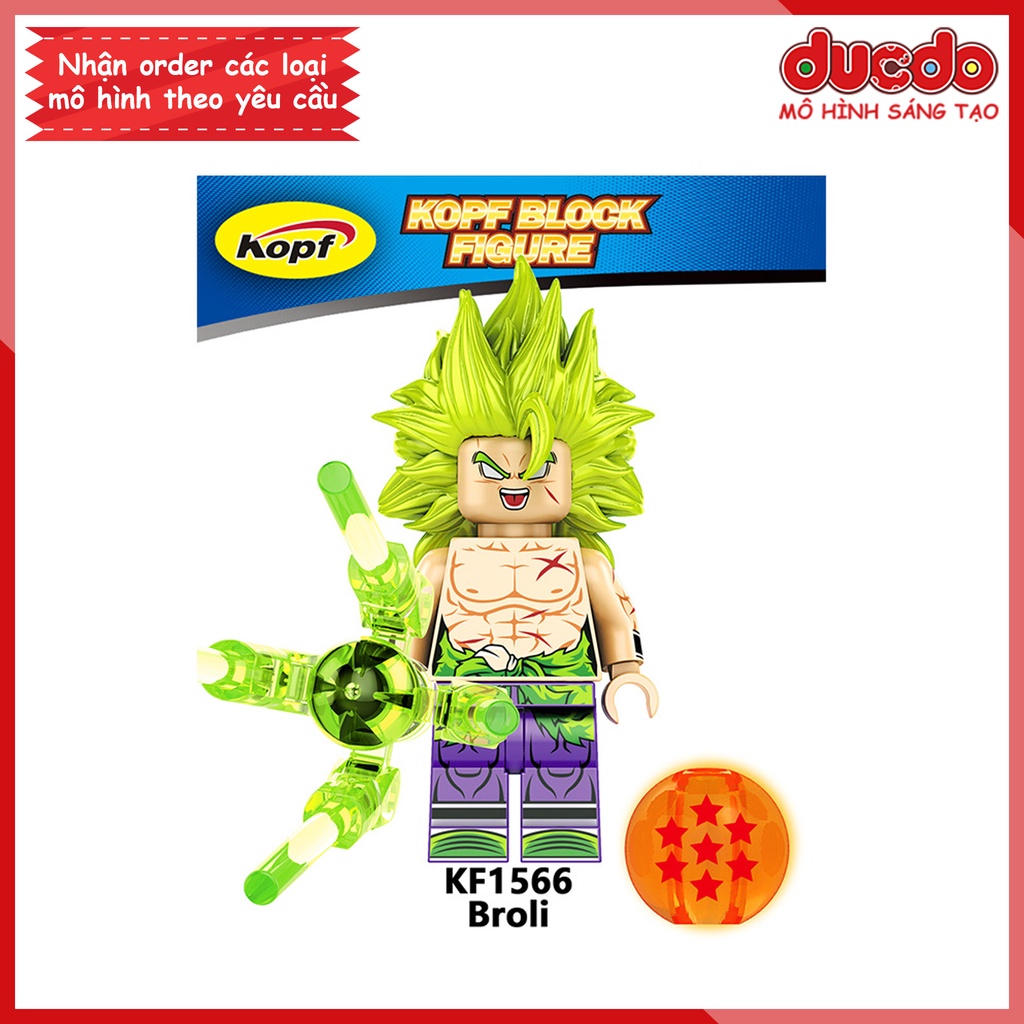 Minifigures các nhân vật 7 viên ngọc rồng mới nhất - Đồ chơi Lắp ghép Mini Dragon Ball Goku KF6142 Mô hình