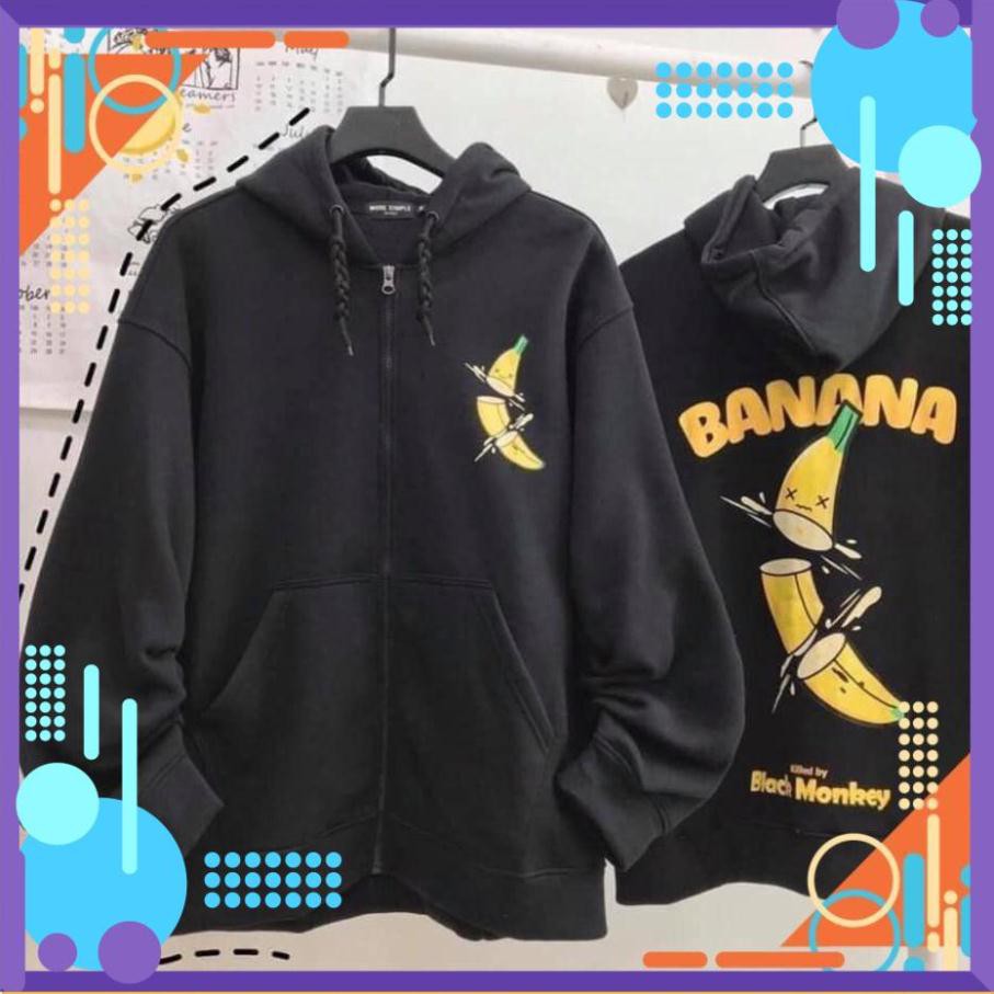 [Mặc Là Sang] Áo Khoác Nỉ - Hoodie Nỉ In Hình Quả Chuối cực đẹp , Áo Hoodie Thời Trang .AZ