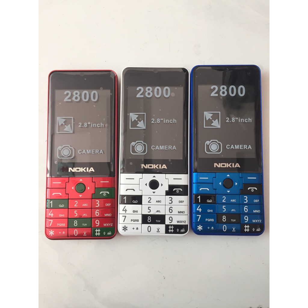 Điện thoại cổ nokia 2800 (2 sim) có pin và sạc giá rẻ bảo hành 12 tháng
