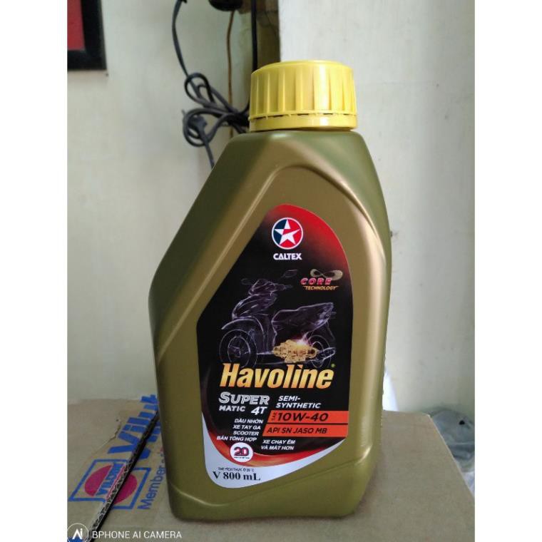 Dầu nhớt xe máy Havoline Caltex 10w40 (800ml) dành cho xe ga