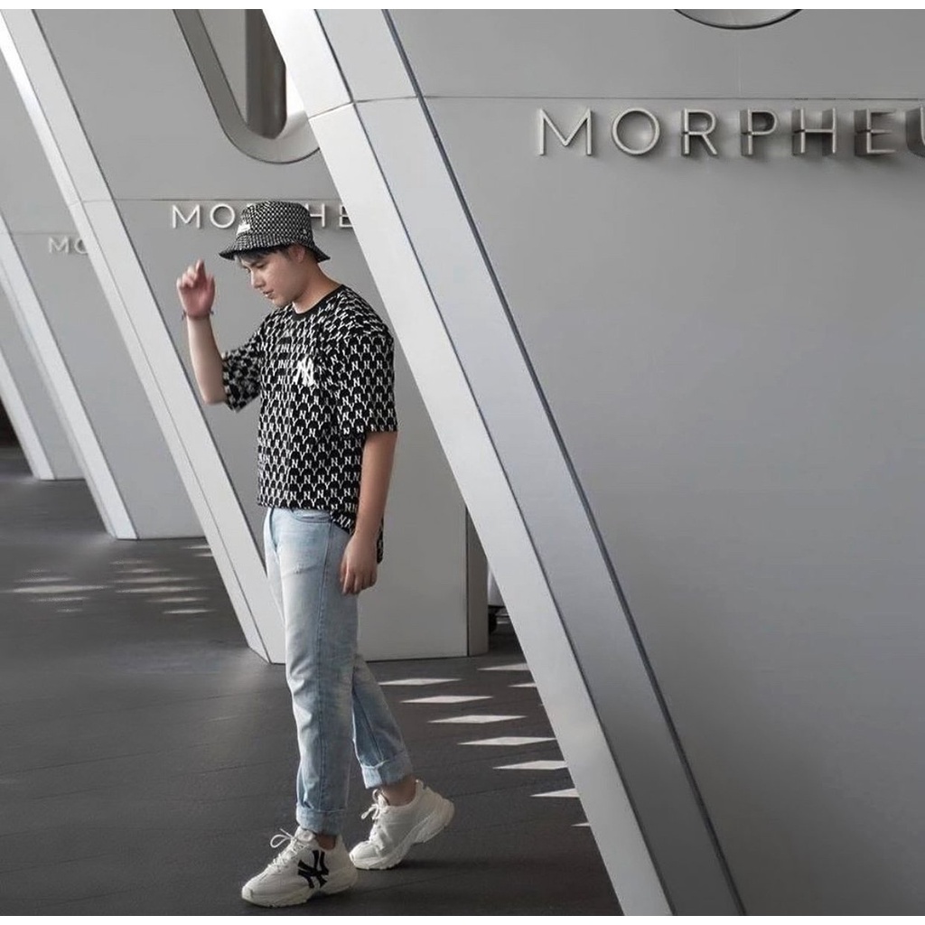 (HÀNG XUẤT XỊN) Áo NY015 M/I/B MONOGRAM TEE IN BLACK Made in Cambodia full tag code