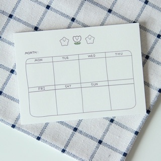 Note card mỏng dạng Check list và Tuần cho sổ planner
