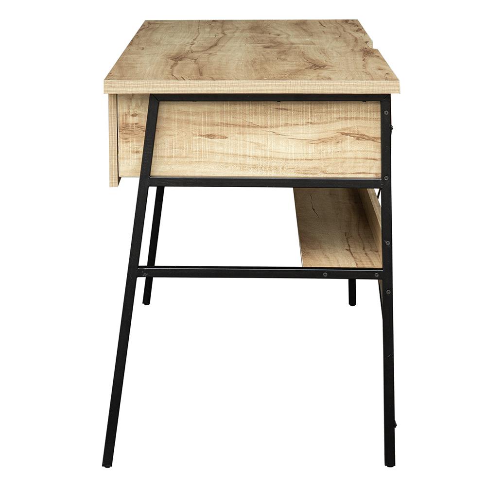 HomeBase FURDINI Bàn làm việc văn phòng bằng MDF khung thép ngăn kéo và tủ LOFT Thái Lan W120xH75xD55cm màu gỗ