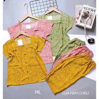 Bộ Lụa Hàn Châu Cao Cấp - Chất lụa Hàn Châu Mềm Đẹp