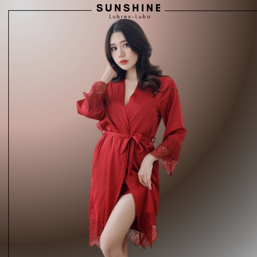 Áo Choàng Ngủ Lụa Cao Cấp Mềm Mịn Gợi Cảm SUNSHINE LUBREXLUBO