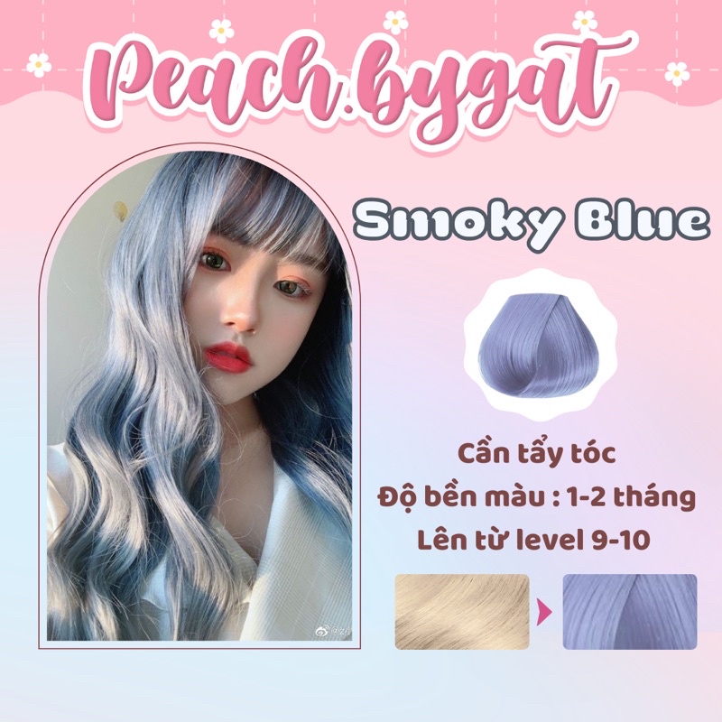 Thuốc nhuộm tóc SMOKY BLUE cần dùng thuốc tẩy tóc của  | Shopee  Việt Nam