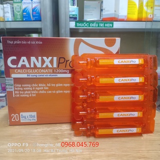 CanxiPro - Bổ sung Canxi và Vitamin hộp 20 ống
