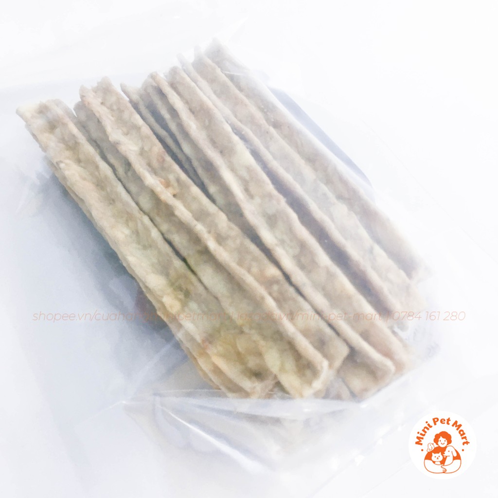 Xương gặm da bò TÀI HƯNG THỊNH 865 (12 cái) - bánh xương, snack, bánh thưởng, xương gặm cho chó