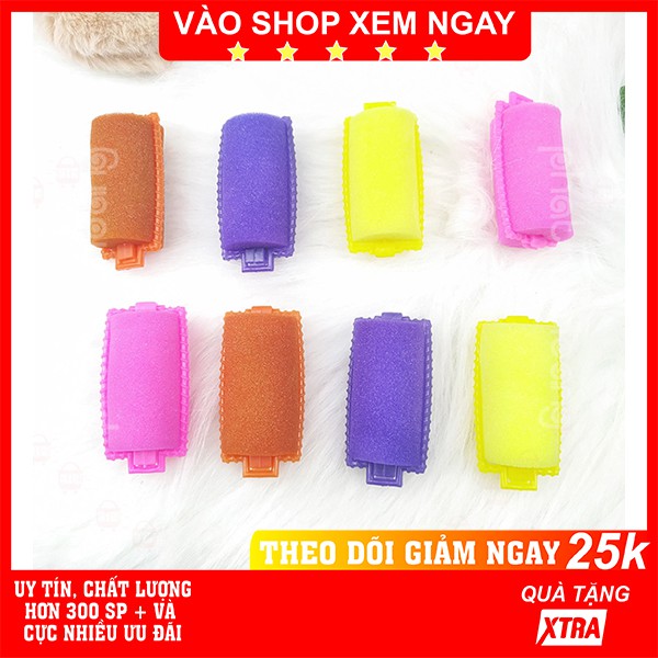 Lô 8 dụng cụ cuốn tóc✅FREESHIP Lô 8 dụng cụ cuốn tóc uốn tóc bằng mút không xài điện xài nhiệt giá rẻ, hiệu quả