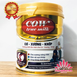 Sữa bột Cow True Milk Cơ Xương Khớp Bone & Joint 900g – Dành cho người loãng xương, tiểu đường, tim mạch cholesterol cao