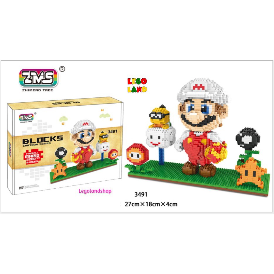 Bộ lắp ráp Lego Super Mario ZMS | size Lớn 1800 - 2000pcs