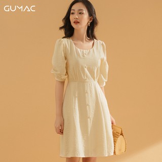 Đầm eo xếp tay phồng DA780 GUMAC