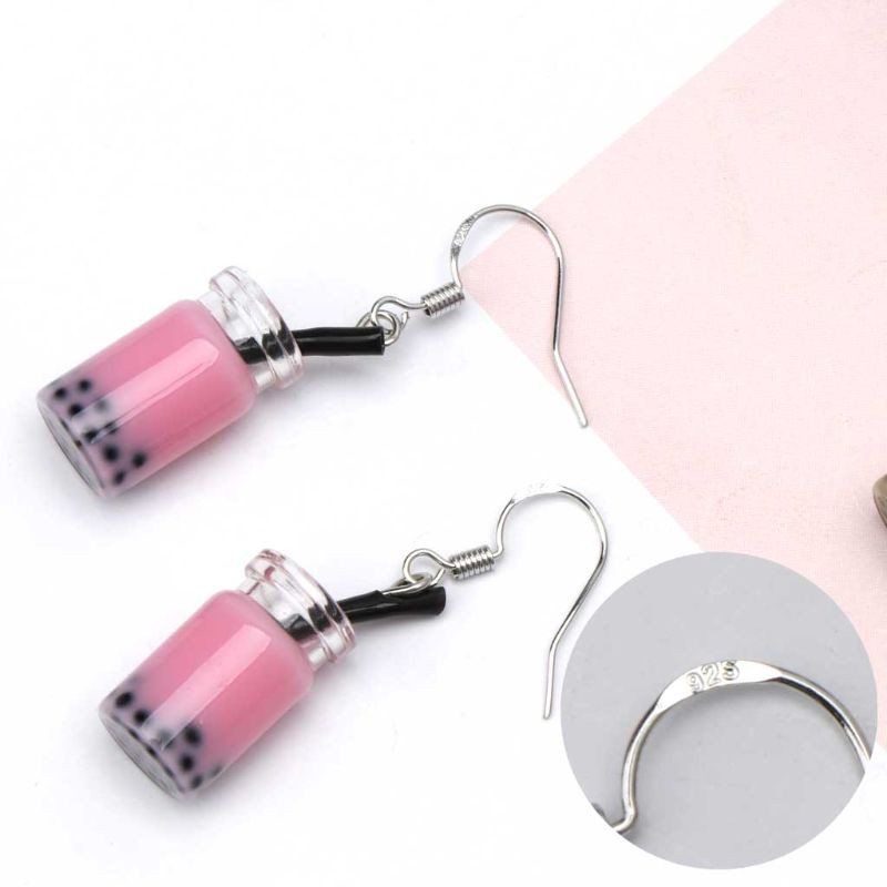 Bông tai hình ly trà sữa vui nhộn cho nữ