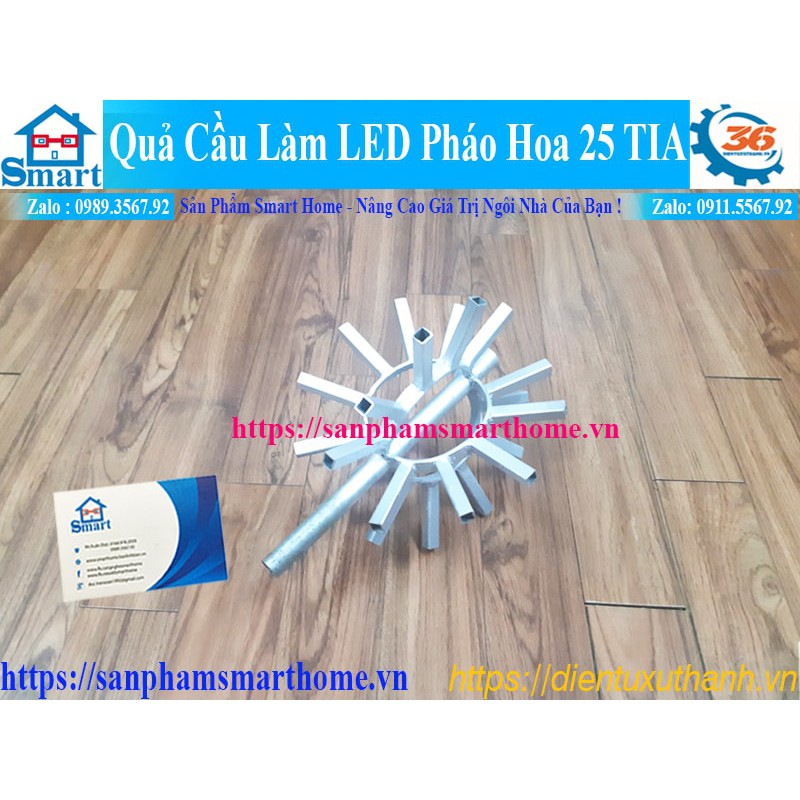 Quả cầu led pháo hoa