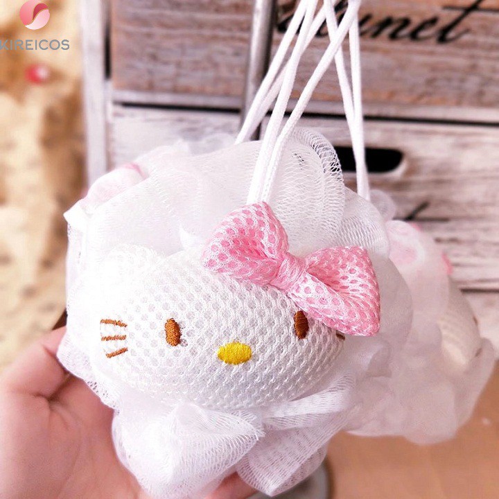 FREESHIP TOÀN QUỐC 50K – Bông Tắm Tròn Hello Kitty Dễ Thương